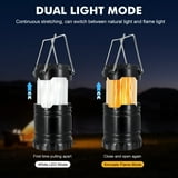 YOLETO Camping Lanterns, Battery Powered, Waterproof, Collapsible, 2-Pack, Compact and Durable - Walmart.com