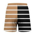 thumbnail image 4 of Fesfesfes Kids' Elastic Waist Sports Shorts with Side Pockets Non-Printed Summer Casual Shorts for Boys Girls Outdoor Activities(Khaki#2,5-6 Years), 4 of 6