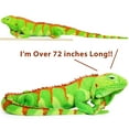 thumbnail image 4 of Ignacio the Iguana | Over 6 Foot Long (With Tail!) Big Stuffed Animal Plush Lizard | Shipping from Texas | By TigerHart Toys, 4 of 5