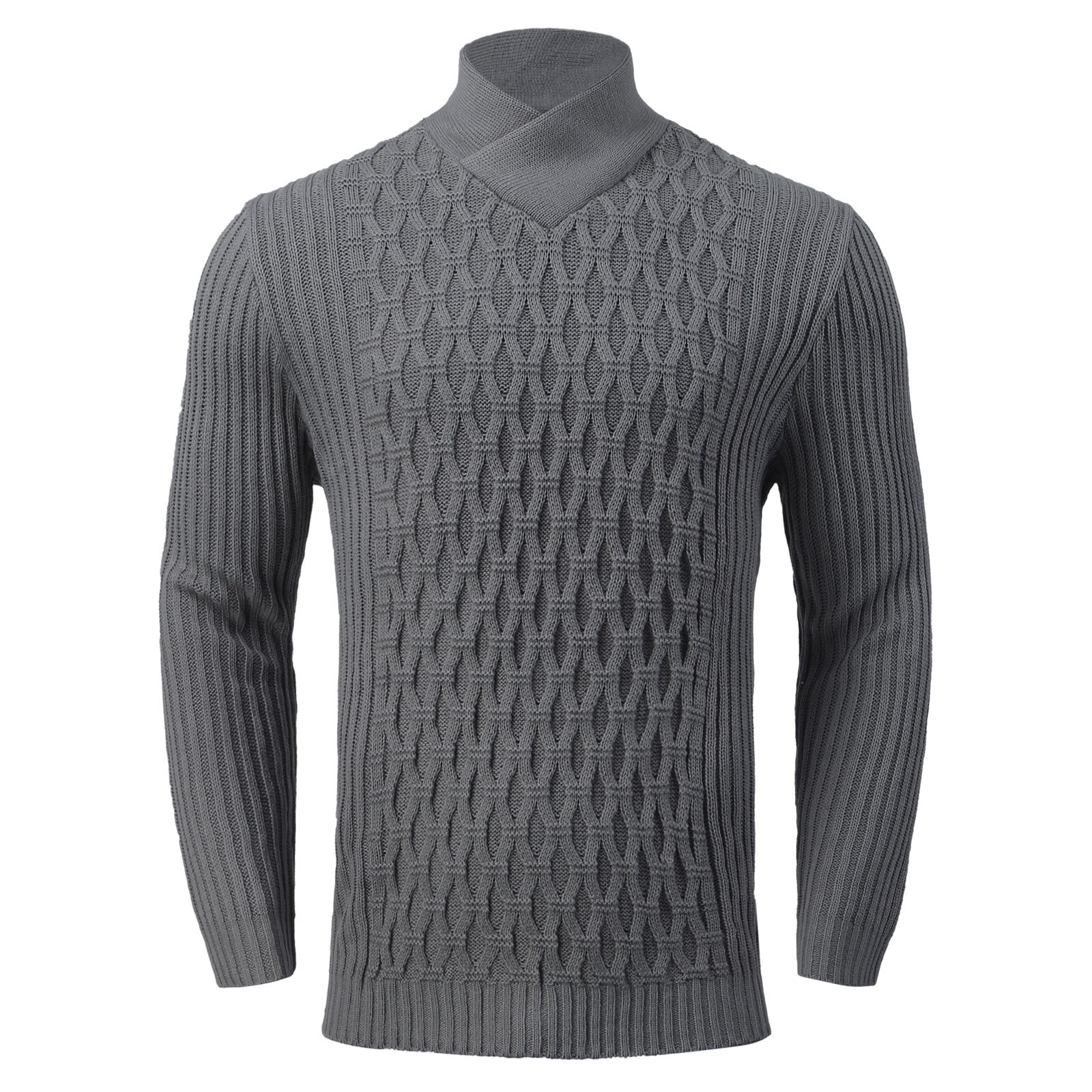 8yards Men’s CBOT HighNeck Pullover 2G 8yards Men's CBOT HighNeck Pullover 2G Men's Twisted Knitted