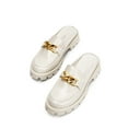 thumbnail image 5 of BURUDANI Women Platform Chunky Mules Slip-On Slides, 5 of 7