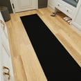 thumbnail image 2 of Ottomanson 2x31 Non-Slip Hallway Runner Rug Kitchen Stain-Resistant Bedroom Carpet, 1'10.5" x 31', Black, 2 of 13
