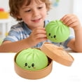 thumbnail image 6 of Giant Mystery Dumpling Squishies Stress Ball, Jumbo Slow Rising Fidget Toy with Basket, Soft Rubber Sensory Toy for Easter Basket Stuffers Gifts, 6 of 7