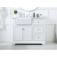 thumbnail image 2 of Elegant Decor Franklin 42" Aluminum MDF Single Bathroom Vanity in White, 2 of 3