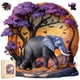 thumbnail image 1 of Puzle de madera Quenisray Elephant Forest 500 piezas, 1 of 7