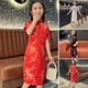 thumbnail image 1 of Vestido cheongsam Skymirror para niñas pequeñas, estilo qipao de Año Nuevo chino, con mangas cortas y estampado de flores de Wintersweet, ropa tradicional china para niñas pequeñas., 1 of 2