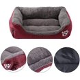 thumbnail image 2 of Cama para perros, usada para perros, gatos, animales pequeños, color caramelo, lavable, suave, cálida, hecha de tela M oso de fresa Electrónica, 2 of 5