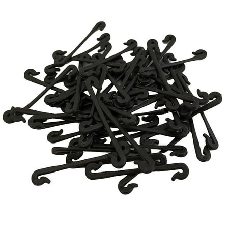 BINGLI 50-Pack Plastic Plant Clips - Reusable Tied Clips for Hanging Vines, Tomatoes, Cucumbers - Garden Fixing Tools for Vertical Growth & Plant Support