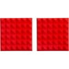 Gator Frameworks GFW-ACPNL1212PRED-2PK Red 12x12" Acoustic Pyramid Panel - 2 Pack