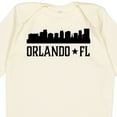 thumbnail image 4 of Inktastic Orlando Florida Skyline City Boys or Girls Long Sleeve Baby Bodysuit, 4 of 5