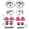 thumbnail image 2 of PowerStop Front and Rear Z23 Evolution Sport Brake Pad and Rotor Kit with Red Powder Coated Calipers Fits: BMW Select Models KC8842A, 2 of 7