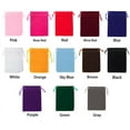 thumbnail image 3 of 10Pcs 5x7 Velvet Bag Drawstrings Pouches Small size Jewelry Gift Display Packing Bags Flannel Sachet Fabric Bolsa brown 8x10cm, 3 of 6