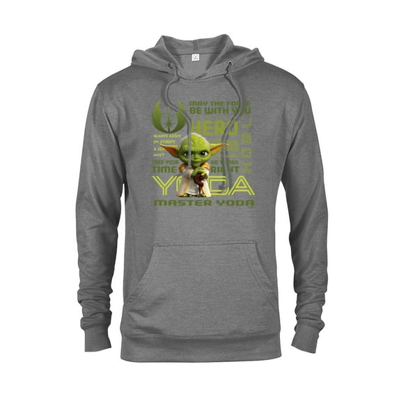 Star Wars Young Jedi Adventures Master Yoda Jedi Hero - Pullover Hoodie for Adults - Customized-Graphite Heather