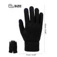 thumbnail image 3 of Spencer 2 Pairs Winter Warm Texting Gloves for Women Men, Knit Gloves Touchscreen Anti-Slip Silicone Gel Thermal Soft Lining Elastic Cuff Texting Gloves, 3 of 8