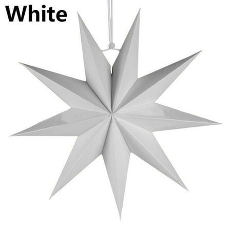 

1Pcs 3D Christmas Folded Paper Star Hanging Home Ceiling Decoration Xmas Party