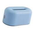 thumbnail image 3 of Caja de pañuelos de plástico Nordic Ins, dispensador de papel sencillo, estuche de almacenamiento para el hogar, dormitorio, mesa de centro, restaurante, azul cielo, 3 of 12