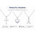 thumbnail image 6 of 925 Sterling Silver Box Chain Necklace 20 Inch – 1.1mm Italian Solid Silver Chain for Women & Men, Lobster Clasp, Pendant Necklace Chain, 6 of 9