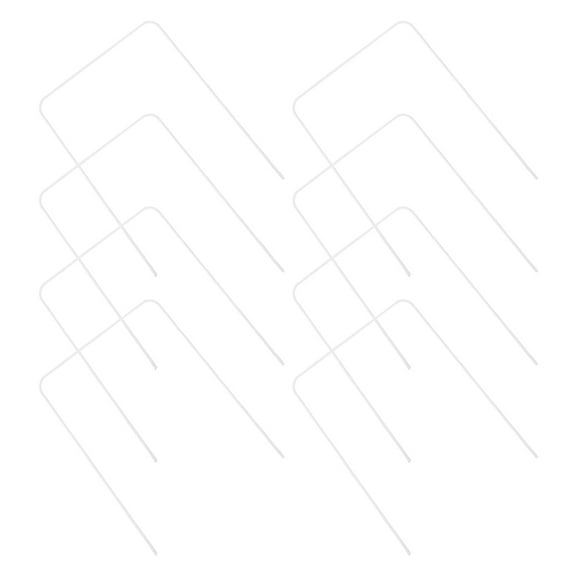 HOMEMAXS 8 Pcs Suit Croquet Wire Football Goal Set Child 20.50X14.00X0.20CM White