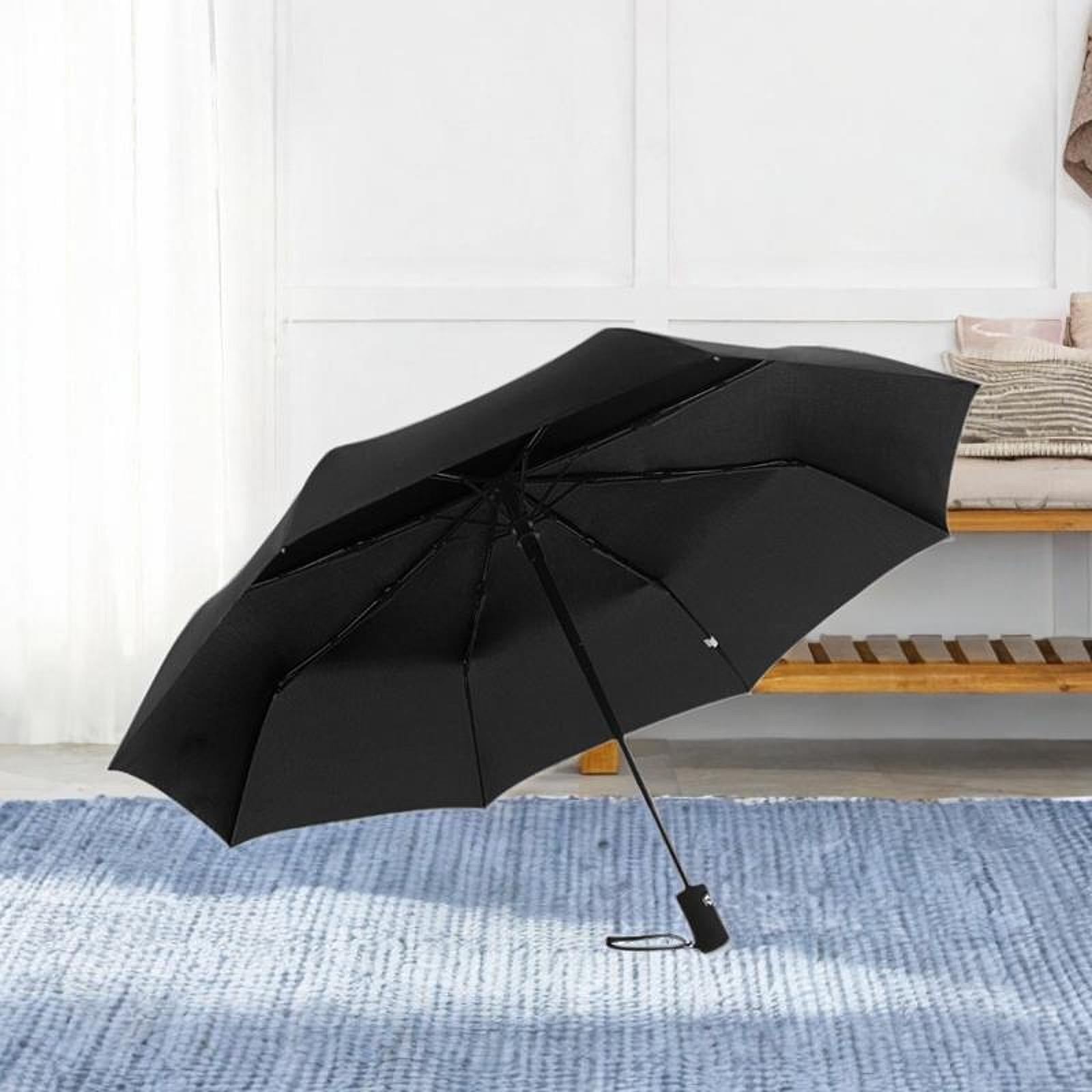 Abbraccia Rain And Sun Umbrellas, Professional Auto Open And Close Umbrella for Outdoor Camping And Travel Black
