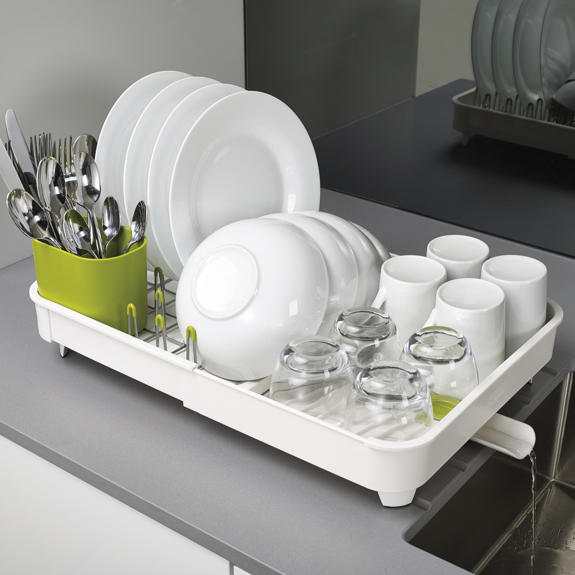 Whitgo whitgo dish drying rack with drain board, stainless steel dish