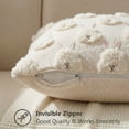 thumbnail image 5 of Gaiwos Easter Pillow Covers, 3D Bunny Embroidered Holiday Accent Pillowcases, Soft Fuzzy Spring Pillow Covers, Easter Home Decorations for Sofa, Bedroom & Nursery, 18 * 18 inch, 5 of 8