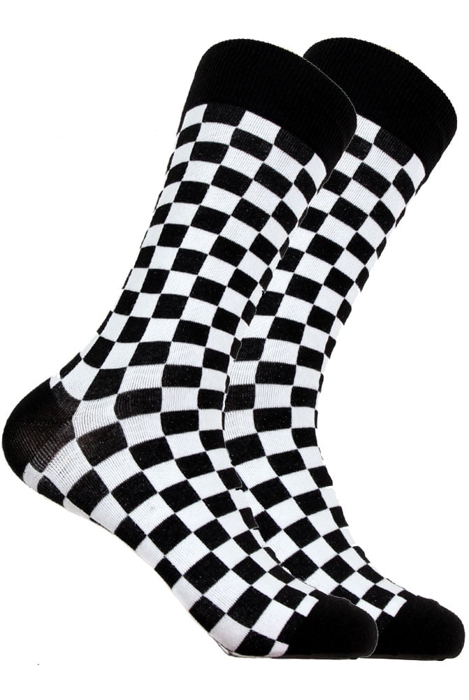Mens Designer Checkered Cotton Socks - Walmart.com