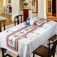 thumbnail image 5 of 4th of July Table Runner Decorations for Home Patriotic Memorial Independence Day Decoration Linen Table Runners 13x72inch, 5 of 5