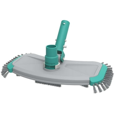 Mainstays 14in Pool Vacuum Head with Air Valve and Blue PP Bristles