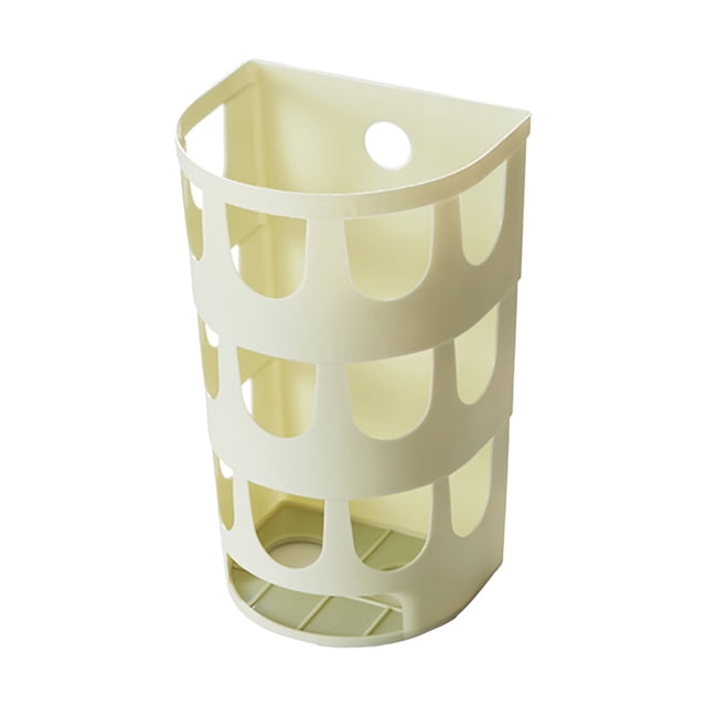 Wall Mounted Garbage Bags Tray Storage Box Multipurpose Plastic Bags Holder Rack Kitchen Tableware Sundries Organizer