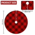 thumbnail image 2 of 30 Inch Christmas Tree Skirt – Velvet Plush Tree Mat, Soft Thickened Polyester with Red Ties, Single-Sided Printing, Available in 30in/36in/48in, Perfect for Holiday Xmas Tree Decoration, 2 of 7