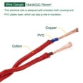 thumbnail image 4 of Uxcell 3 Meters/9.8 Ft 2 Core 18AWG Vintage Twisted Cloth Covered Electrical Wire Red, 4 of 5