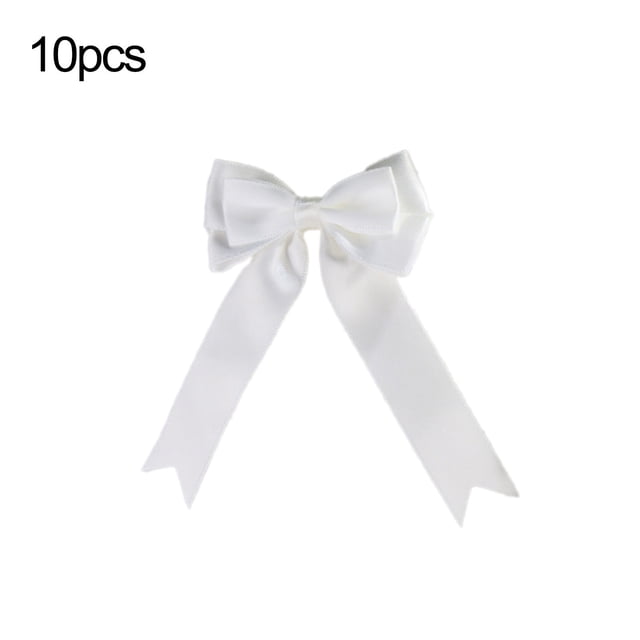 Christmas Bow Hand Made Ear Ribbon Lovely Ribbon Polyester Ribbon Bow Dovetail Bow Christmas Tree Decoration