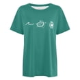 thumbnail image 4 of T-Shirts pour Femmes Tendance Décontractés à Manches Courtes Imprimés Col Rond pour Style d'Été Quotidien - T-Shirts Graphiques à la Mode pour Femmes, 4 of 4