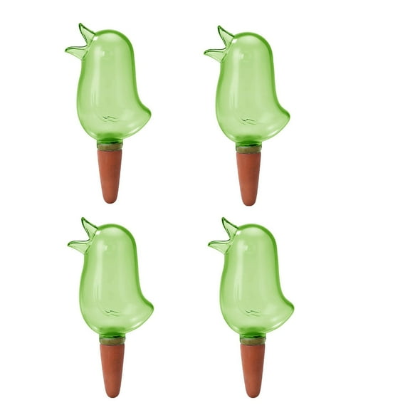 Blukids Self Watering Spikes, Indoor Plant Watering Globes, Bird Shape Automatic Irrigation Spikes, Self-Watering Terracotta Spikes, Plant Watering Devices(4pcs)
