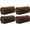 Coffee, variant on 4Pcs Arm Rest Covers Set, Stretch Armchair Arm Covers Soft Arm Caps Non Slip Furniture Protector Armchair Slipcover for Chair, Sofa, Couch