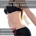 thumbnail image 4 of Cinturón posparto (negro, XXL), cinturón de corsé abdominal elástico con soporte para la espalda, cinturón de recuperación posquirúrgica.Transpirable, Cómodo y Ajustable con Doble Velcro, 4 of 5