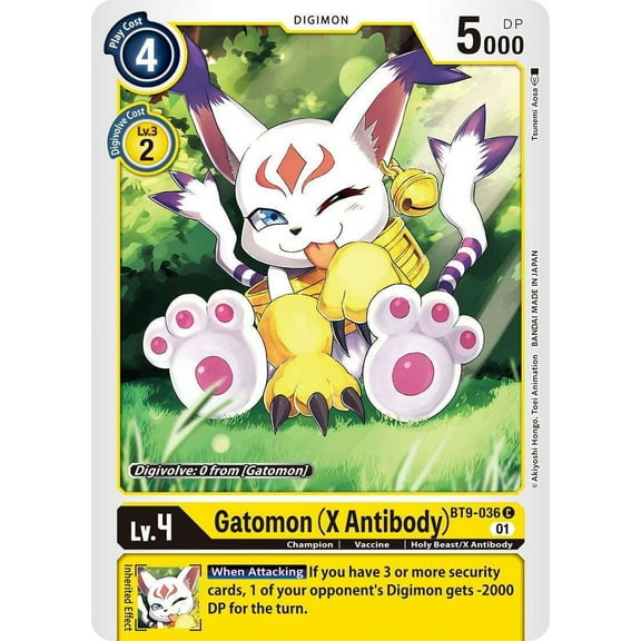 Digimon X-Record Common Gatomon (X Antibody) BT9-036
