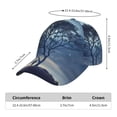 thumbnail image 3 of Baseball Cap, Artistic Tree Moon Starry Sky Trucker Hats Women Dad Hat for Workouts - Baseball hat Adjustable Size, 3 of 7