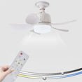 thumbnail image 4 of Ventilador de techo LED ckepdyeh E27 con control remoto para atenuación, adecuado para sala de estar, estudio, uso doméstico, 85-265 V, 4 of 7