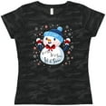 thumbnail image 3 of Inktastic Holiday Snowman Women's T-Shirt, 3 of 5