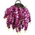 thumbnail image 3 of Silk Wisteria Flower Artificial 2.13 Feet Hanging Wisteria Vine Fake Flower Bush String Home Party Wedding Decoration,Pack of 4, 3 of 3