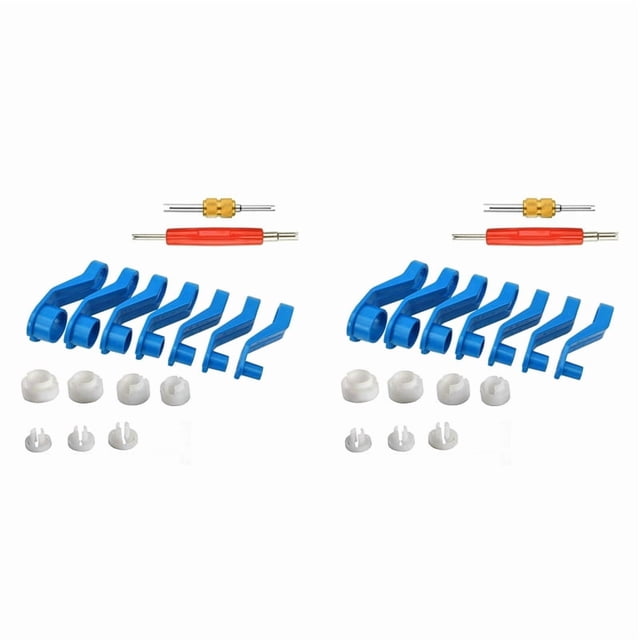 AC Line Disconnect Tool 32Pcs Universal Line Quick Disconnect Fitting Hose Kits Tube Removal Tool A