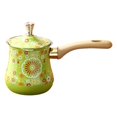 thumbnail image 2 of jifeng Turkish Coffee Pot ,Coffee Pot with Handle, Greek Multipurpose Long Wooden Handle Butter Warmer for Kitchen Picnic Restaurant M, 2 of 9
