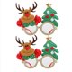 thumbnail image 1 of Marco de gafas decorativas de estilo navideño, decoración para fiesta de Navidad, accesorios de fotografía para niños, 1 of 8