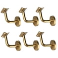 thumbnail image 1 of Xingzhi 6Pcs Hand Rail Brackets for Stairs Hand Railing Building Banister Support Arc Support Plate 6x6x5cm, 1 of 4