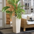 thumbnail image 2 of Safavieh 12.6" x 12.6" x 29.9" Square Beige Ficonstone Planter, 2 of 8