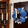 thumbnail image 5 of CY5O5ee Christmas Wreath Hanger for Front Door with Candle Holder 15.7" Adjustable Metal Wreath Hanger Over Door Christmas Hook for Front Door Holiday Home Decor, 5 of 9