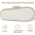 thumbnail image 4 of Northblanc Womens Fuzzy Open-toe Slippers Soft Comfy Memory Foam Indoor House Shoes, 4 of 9