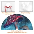 thumbnail image 4 of Lsque Fantasy Mushrooms Print Christmas Tree Skirt, Tree Skirt with Ties or Velcro, Perfect for Holiday Decorations, Halloween, and New Year-30", 4 of 7