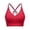 Wine, variant on Womens Sports Bra Backless Racerback Adjustable Strappy Seamless Wireless Workout Bra Yoga Running Gym Comfortable Support Athletic Top